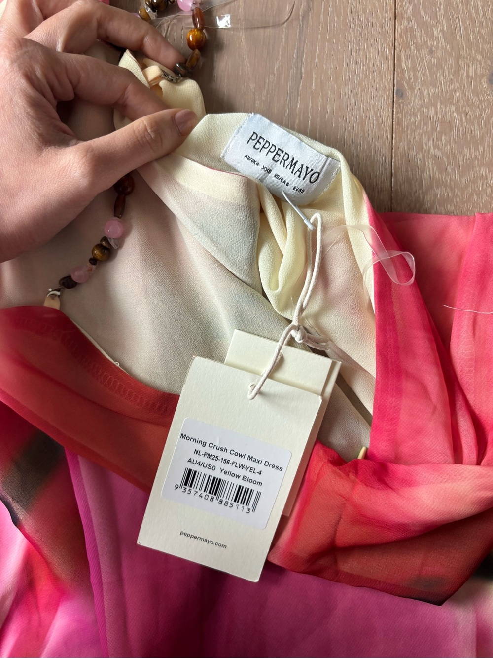 Peppermayo Morning Crush Cowl Dress NWT - Picture 5 of 5